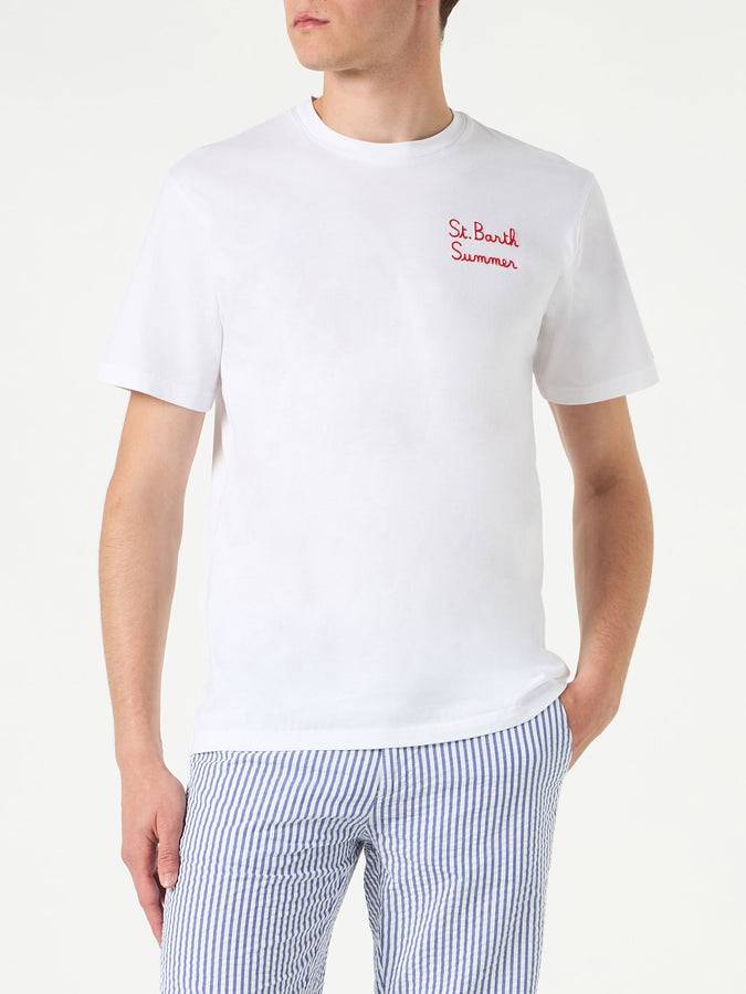 Mc2 Saint Barth T-shirt Da Uomo In Cotone Con Stampa Famiglia Simpson | EDIZIONE SPECIALE DEI SIMPSON