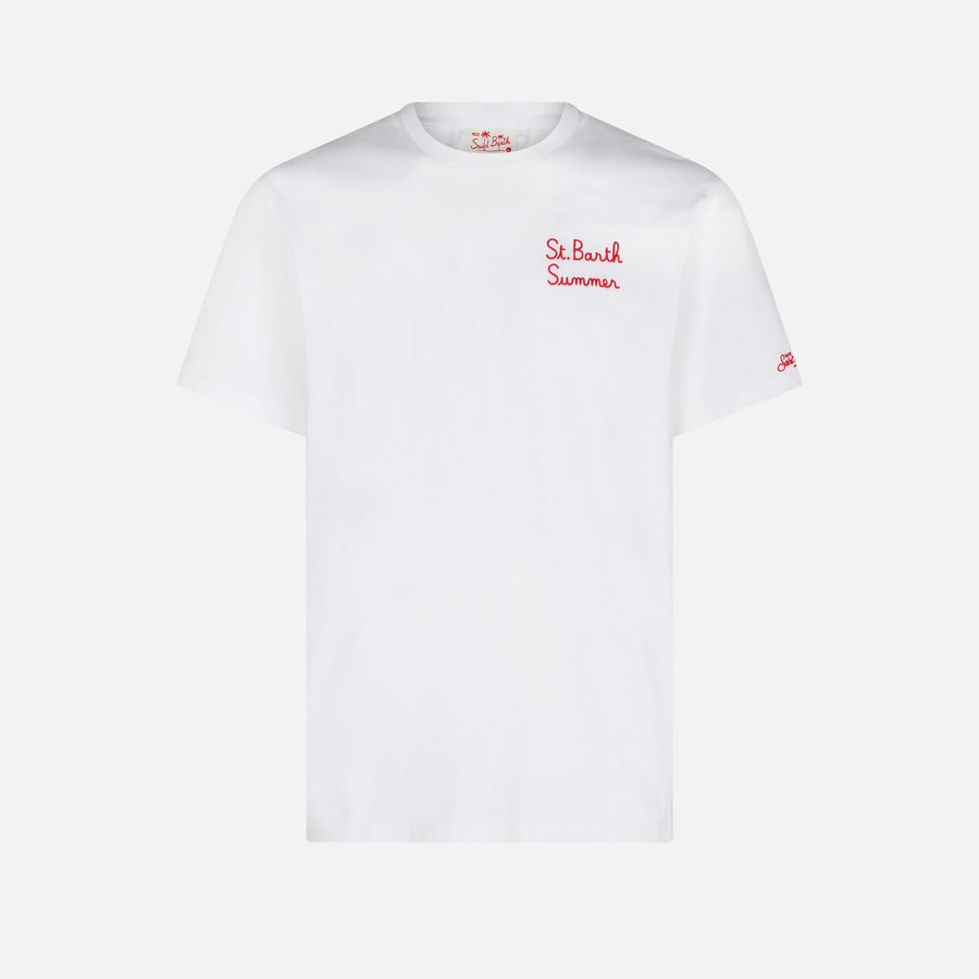 Mc2 Saint Barth T-shirt Da Uomo In Cotone Con Stampa Famiglia Simpson | EDIZIONE SPECIALE DEI SIMPSON