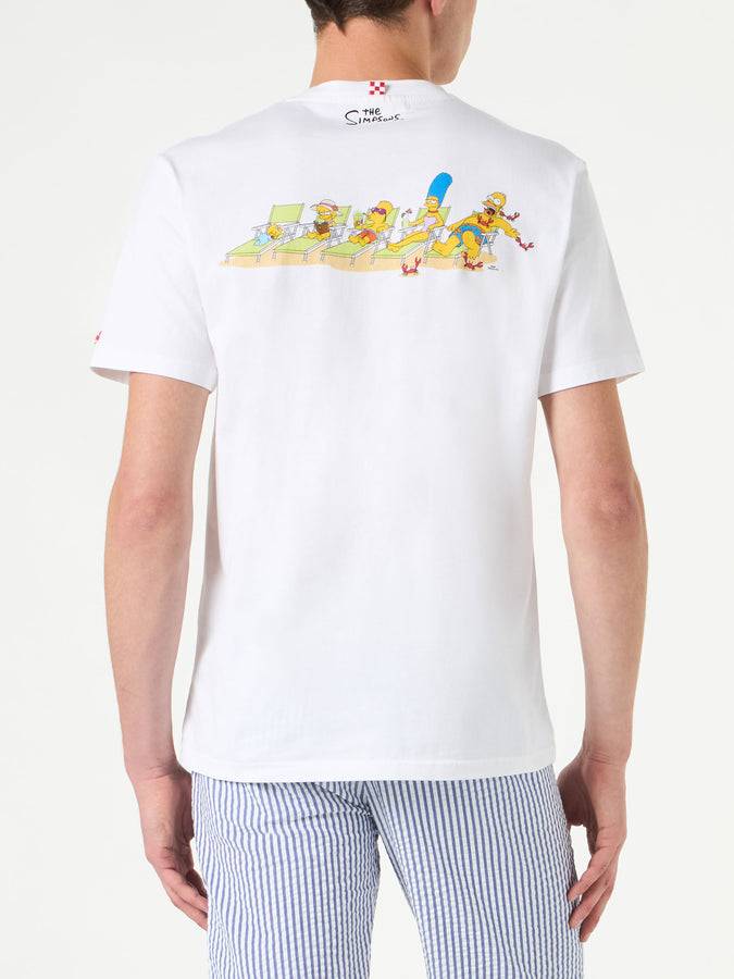 Mc2 Saint Barth T-shirt Da Uomo In Cotone Con Stampa Famiglia Simpson | EDIZIONE SPECIALE DEI SIMPSON