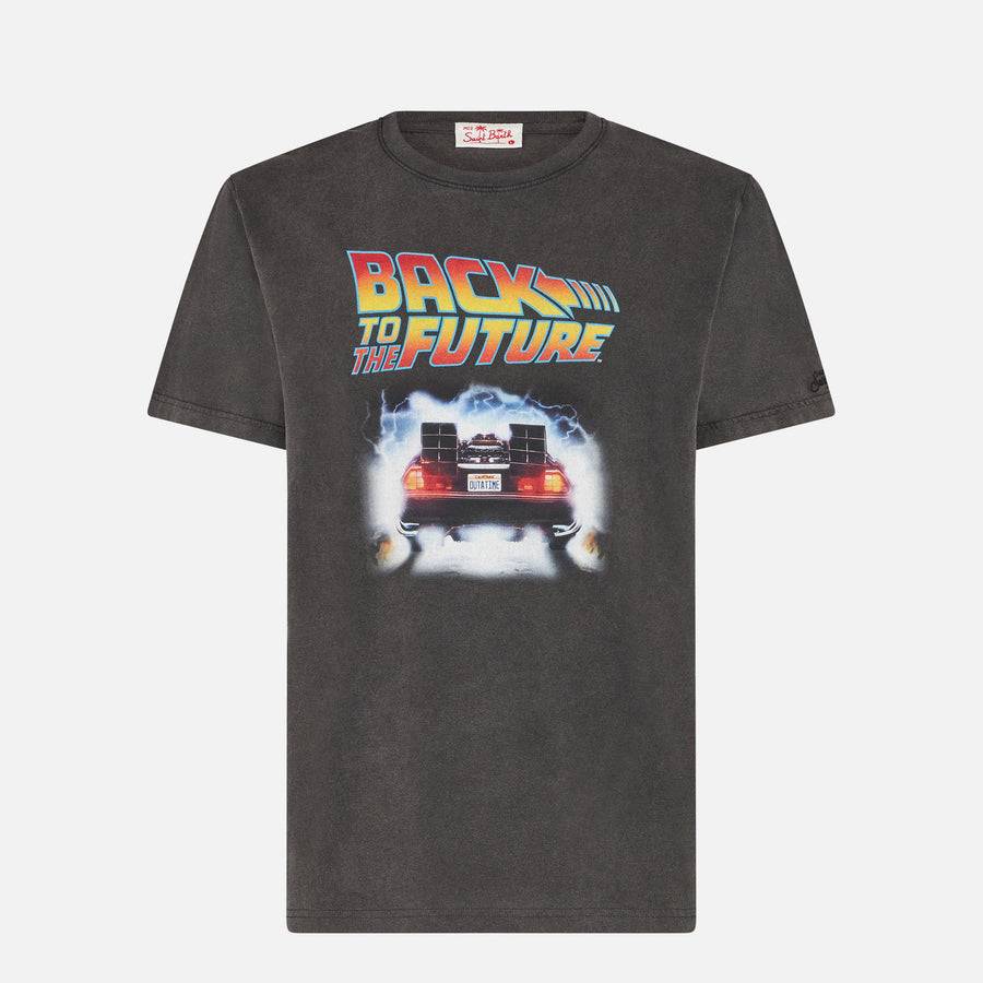 Mc2 Saint Barth T-shirt Da Uomo In Cotone Con Stampa Frontale Back To The Future | RITORNO AL FUTURO EDIZIONE SPECIALE