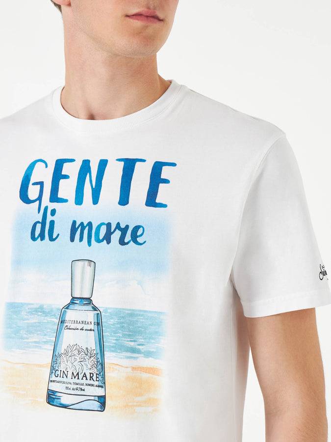 Mc2 Saint Barth T-shirt Da Uomo In Cotone Con Stampa Gente Di Mare | GIN MARE EDIZIONE SPECIALE