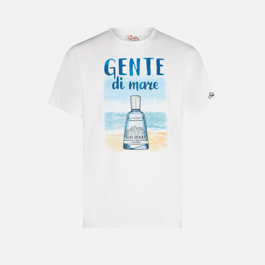 Mc2 Saint Barth T-shirt Da Uomo In Cotone Con Stampa Gente Di Mare | GIN MARE EDIZIONE SPECIALE