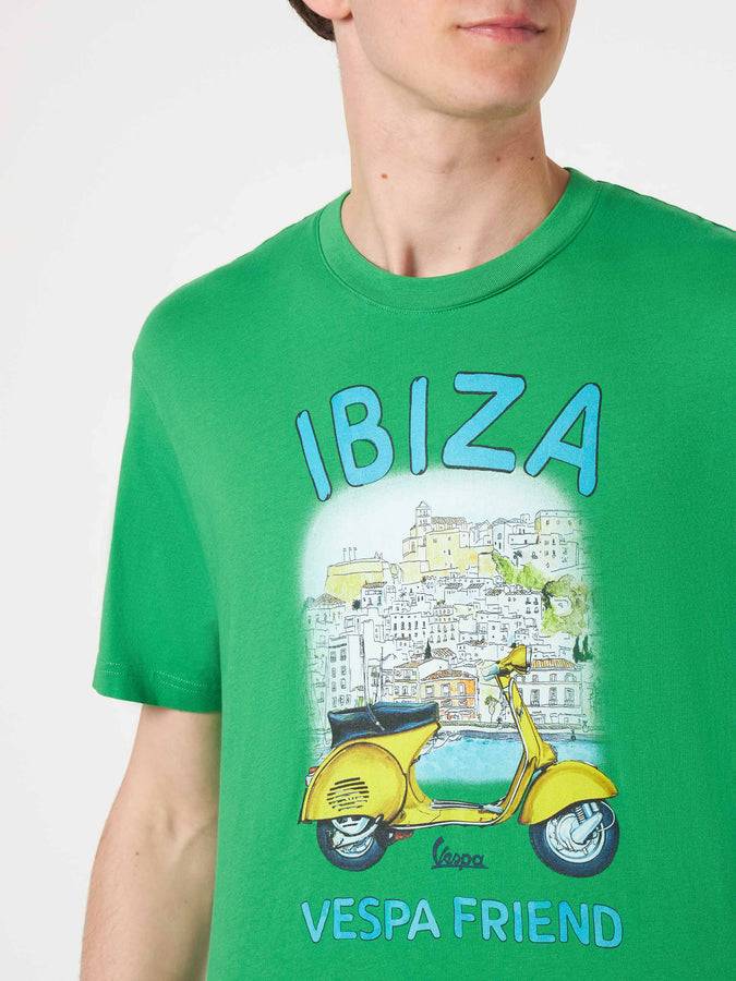 Mc2 Saint Barth T-shirt Da Uomo In Cotone Con Stampa Ibiza Vespa | EDIZIONE SPECIALE VESPA®
