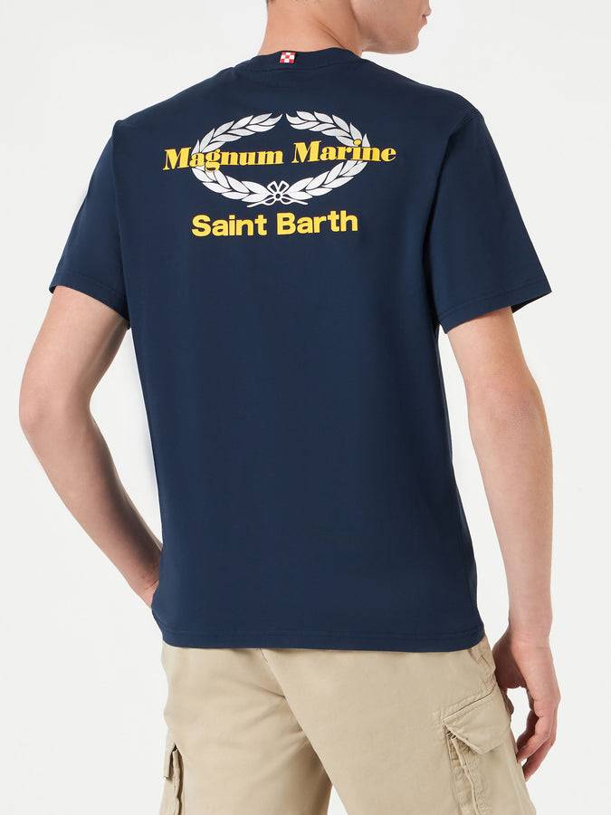 Mc2 Saint Barth T-shirt Da Uomo In Cotone Con Stampa Magnum Marine | EDIZIONE SPECIALE MAGNUM MARINE