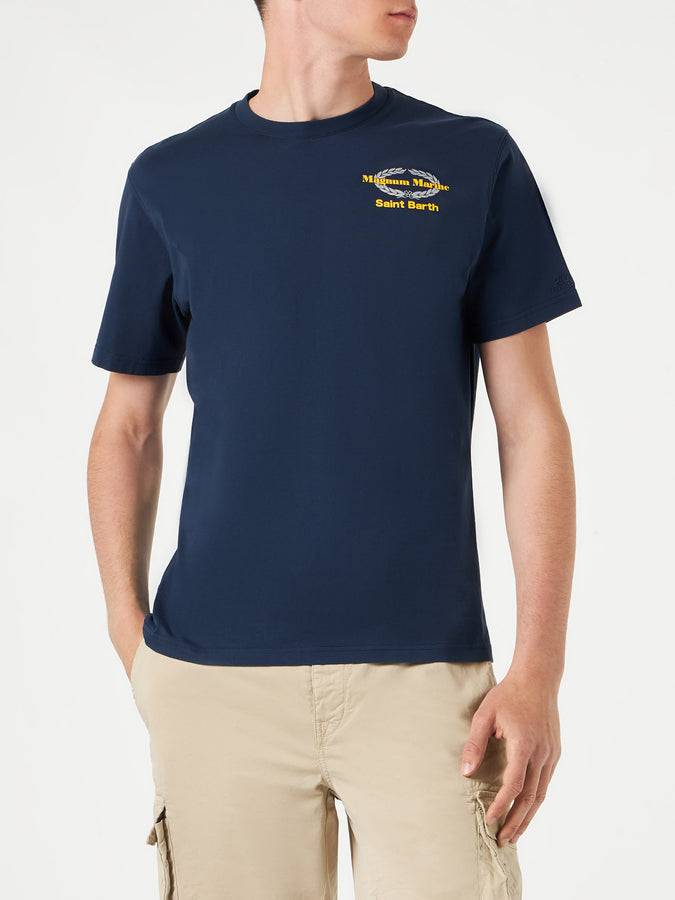 Mc2 Saint Barth T-shirt Da Uomo In Cotone Con Stampa Magnum Marine | EDIZIONE SPECIALE MAGNUM MARINE