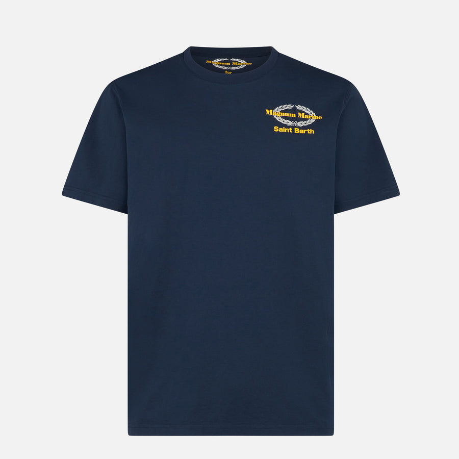 Mc2 Saint Barth T-shirt Da Uomo In Cotone Con Stampa Magnum Marine | EDIZIONE SPECIALE MAGNUM MARINE