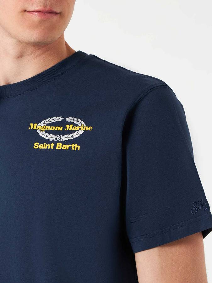 Mc2 Saint Barth T-shirt da uomo in cotone con stampa Magnum Marine | EDIZIONE SPECIALE MAGNUM MARINE