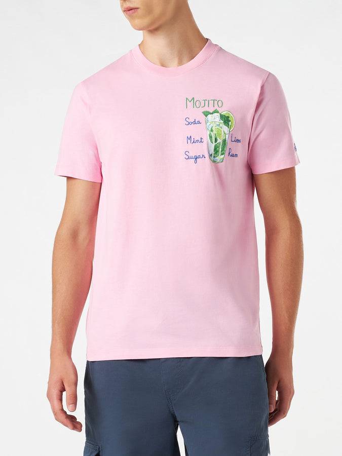 Mc2 Saint Barth T-shirt Da Uomo In Cotone Con Stampa Mojito