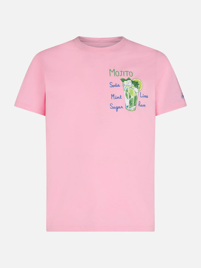 Mc2 Saint Barth T-shirt Da Uomo In Cotone Con Stampa Mojito