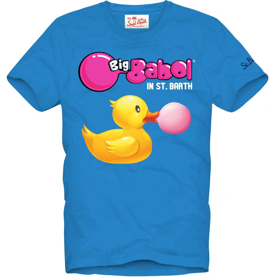 Mc2 Saint Barth T-shirt Da Uomo In Cotone Con Stampa Papera E Big Babol | BIG BABOL® EDIZIONE SPECIALE