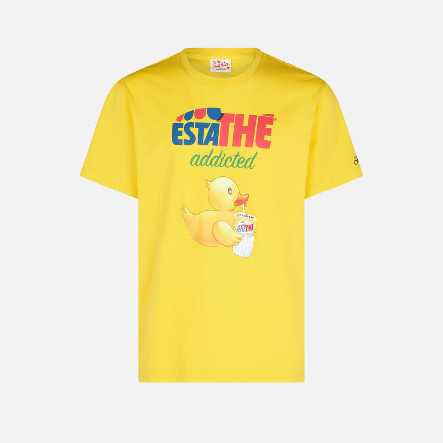 Mc2 Saint Barth T-shirt Da Uomo In Cotone Con Stampa Papera Estathé | ESTATHE' EDIZIONE SPECIALE