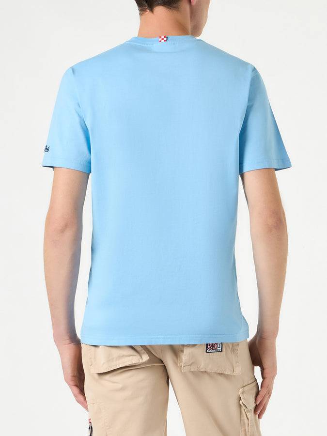 Mc2 Saint Barth T-shirt Da Uomo In Cotone Con Stampa Papera Estathé | ESTATHE' EDIZIONE SPECIALE