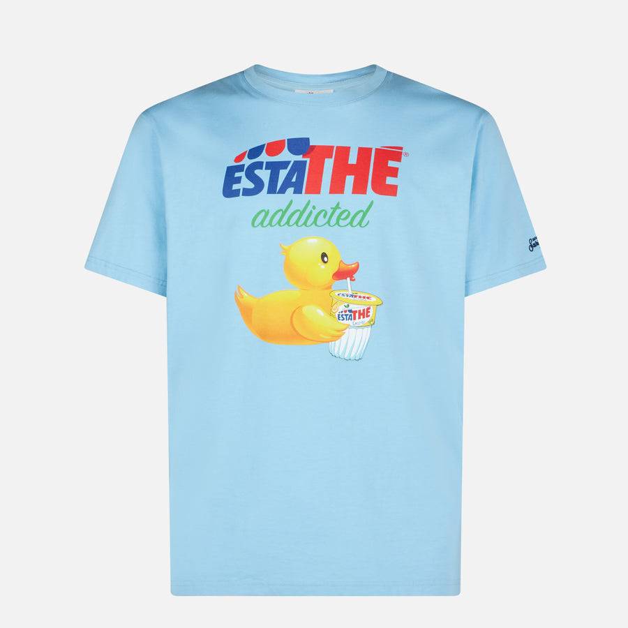 Mc2 Saint Barth T-shirt Da Uomo In Cotone Con Stampa Papera Estathé | ESTATHE' EDIZIONE SPECIALE