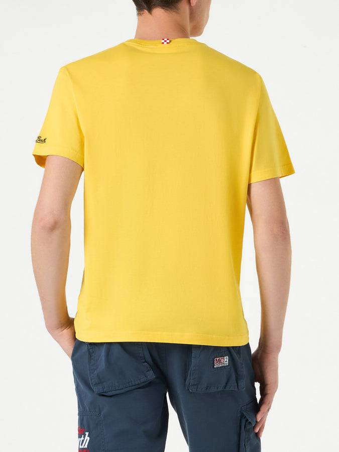 Mc2 Saint Barth T-shirt Da Uomo In Cotone Con Stampa Papera Estathé | ESTATHE' EDIZIONE SPECIALE