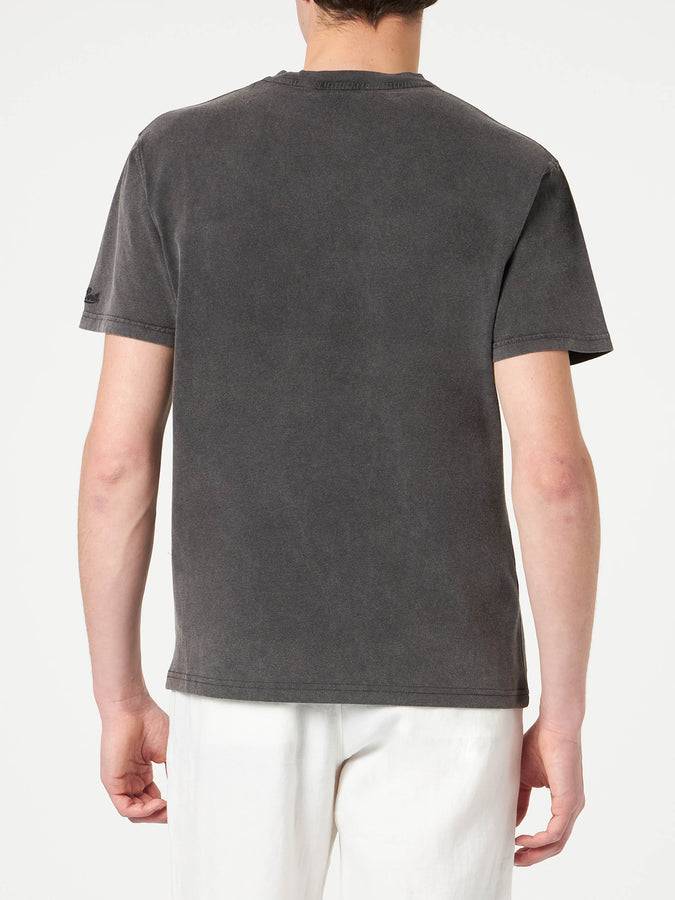 Mc2 Saint Barth T-shirt Da Uomo In Cotone Con Stampa Snoopy Dancer | EDIZIONE SPECIALE PEANUTS®