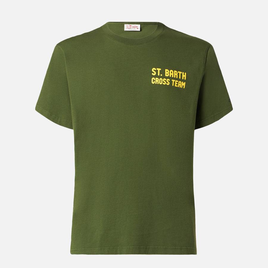 Mc2 Saint Barth T-shirt Da Uomo In Cotone Con Stampa Snoopy | Edizione Speciale Peanuts®