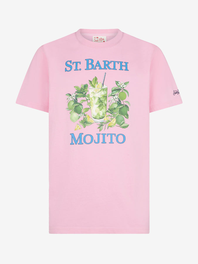 Mc2 Saint Barth T-shirt Da Uomo In Cotone Con Stampa St. Barth Mojito
