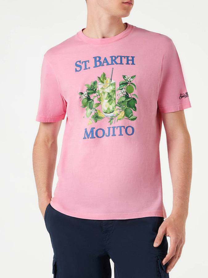 Mc2 Saint Barth T-shirt da uomo in cotone con stampa St. Barth Mojito