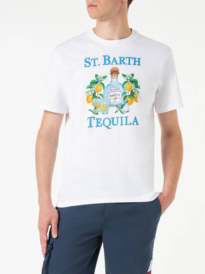 Mc2 Saint Barth T-shirt da uomo in cotone con stampa St. Barth Tequila