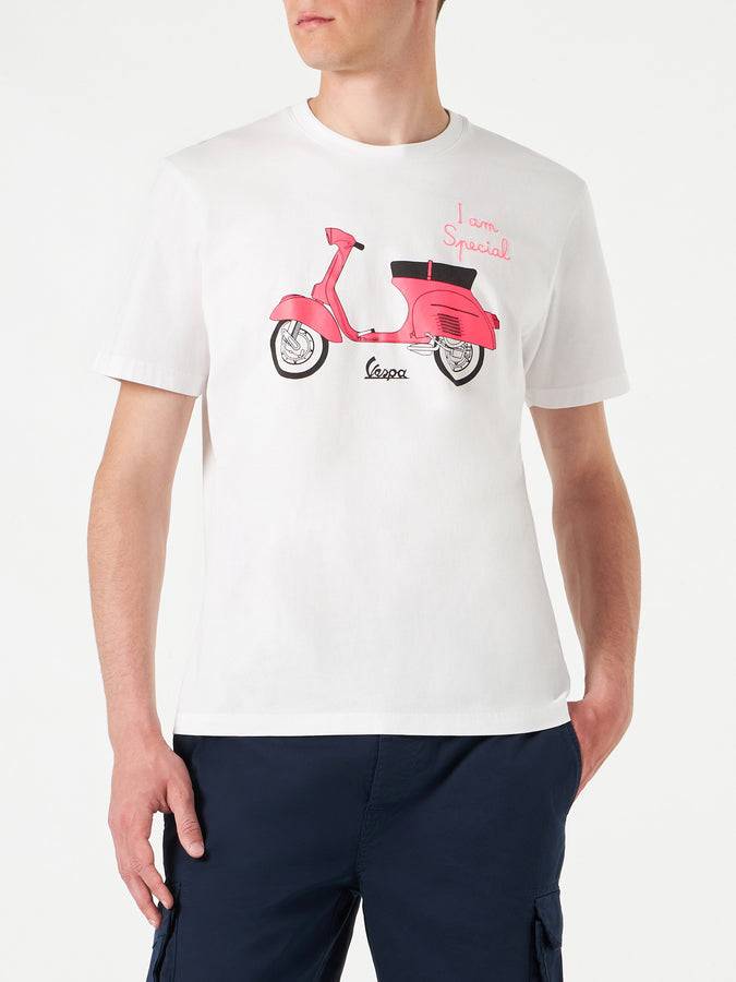 Mc2 Saint Barth T-shirt da uomo in cotone con stampa Vespa | EDIZIONE SPECIALE VESPA®