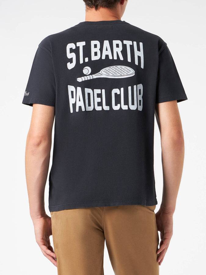 Mc2 Saint Barth T-shirt Da Uomo In Cotone Pesante Con Ricamo St. Barth