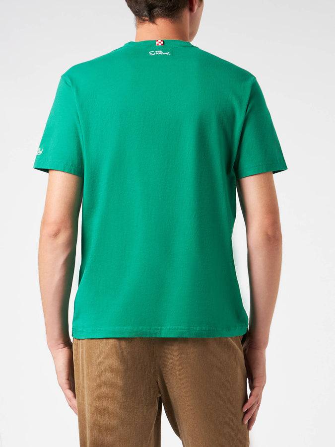 Mc2 Saint Barth T-shirt Da Uomo In Cotone Pesante Con Stampa Homer Simpson Merry Christmas | EDIZIONE SPECIALE I SIMPSON