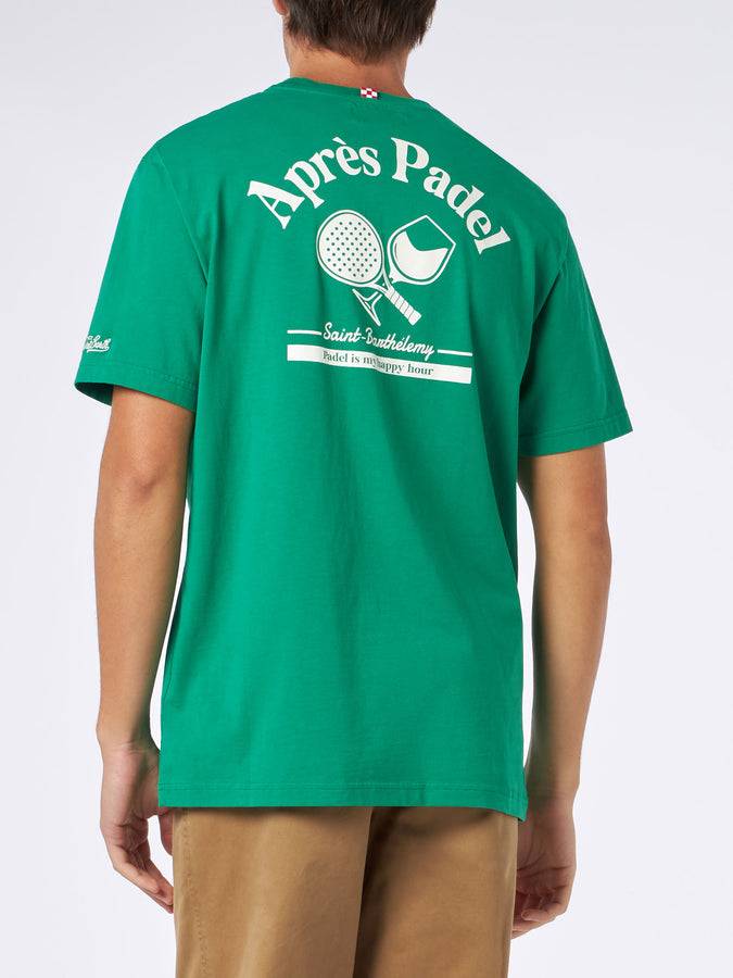 Mc2 Saint Barth T-shirt Da Uomo In Cotone Pesante Con Stampa Padel