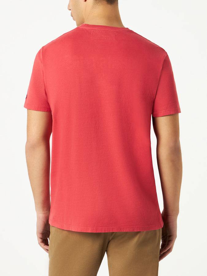 Mc2 Saint Barth T-shirt Da Uomo In Cotone Pesante Con Stampa Snoopy | Edizione Speciale Peanuts™