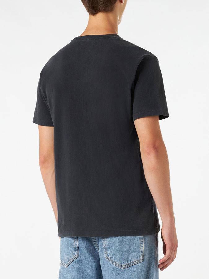 Mc2 Saint Barth T-shirt Da Uomo In Cotone Trattamento Vintage Con Auto Diabolik E Soldi Stampati | DIABOLIK EDIZIONE SPECIALE