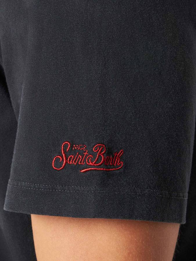 Mc2 Saint Barth T-shirt Da Uomo In Cotone Trattamento Vintage Con Auto Diabolik E Soldi Stampati | DIABOLIK EDIZIONE SPECIALE
