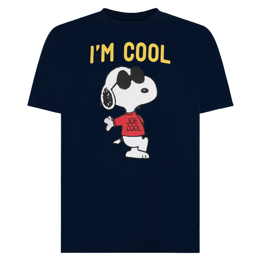 Mc2 Saint Barth T-shirt Da Uomo Stampa Snoopy I'm Cool | Edizione Speciale Peanuts™