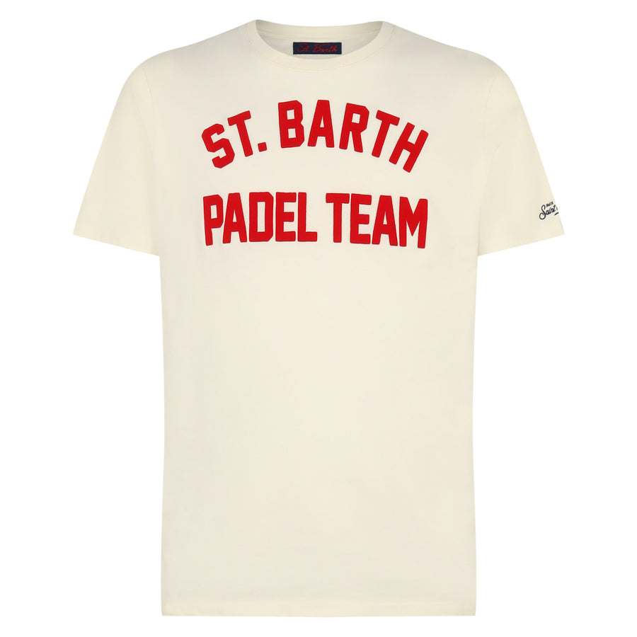 Mc2 Saint Barth T-shirt Da Uomo Stampa St. Barth Padel Team