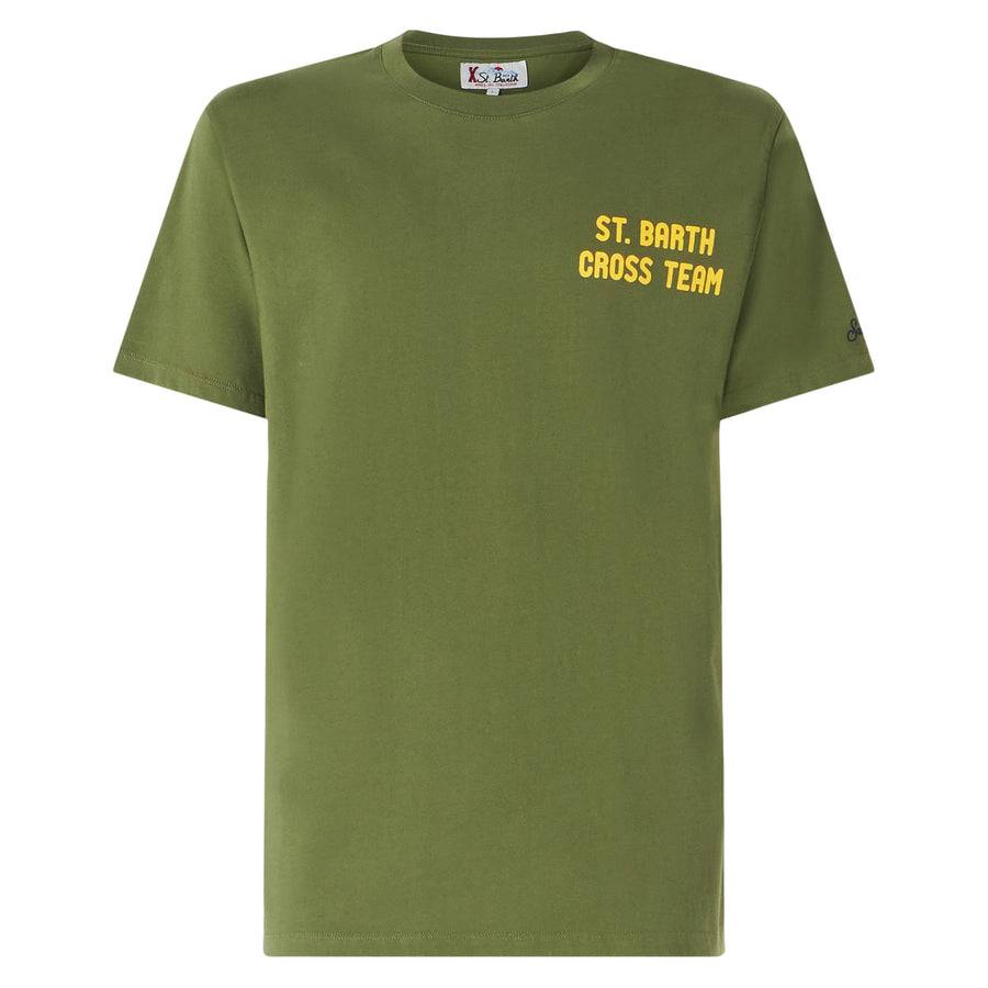 Mc2 Saint Barth T-shirt Da Uomo Verde Con Stampa Snoopy | EDIZIONE SPECIALE PEANUTS™