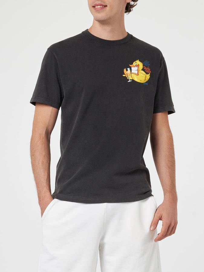 Mc2 Saint Barth T-shirt Da Uomo Vintage In Cotone Jack Con Stampa Ducky Cryptopuppets | EDIZIONE SPECIALE CRYPTOPUPPETS