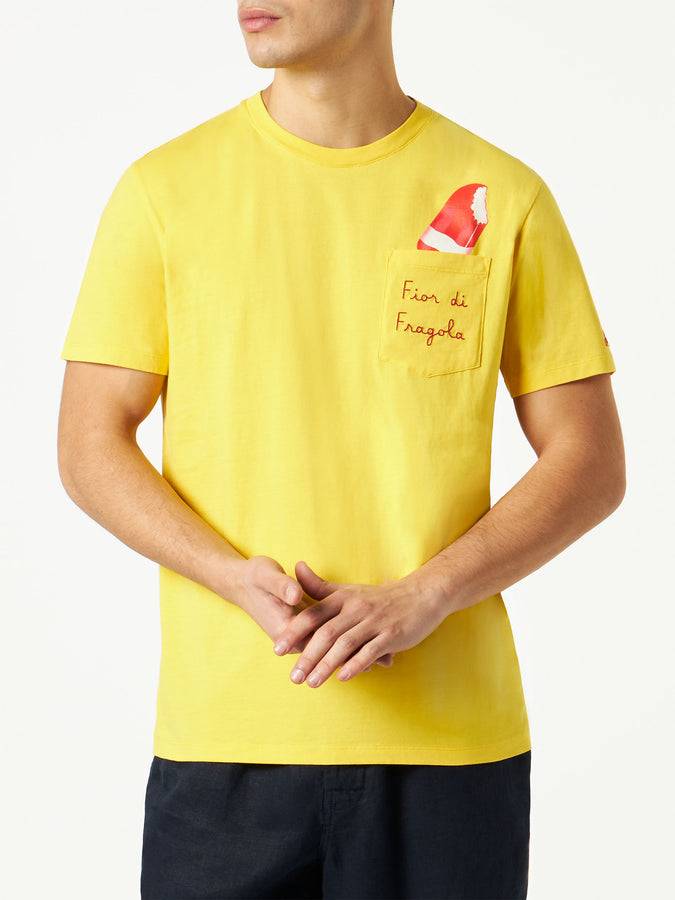 Mc2 Saint Barth T-shirt Fior Di Fragola In Cotone Con Ricamo| ALGIDA® EDIZIONE SPECIALE