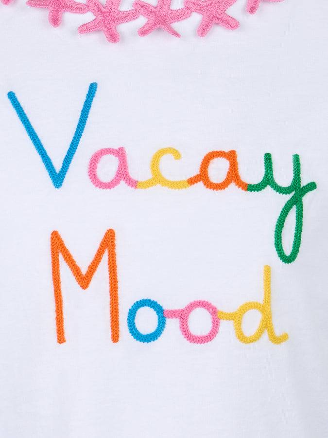 Mc2 Saint Barth T-shirt Girocollo Da Bambina Elly In Jersey Di Cotone Con Ricamo Mood Vacay