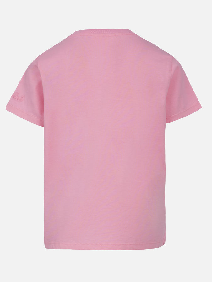 Mc2 Saint Barth T-shirt Girocollo Da Bambina Elly In Jersey Di Cotone Con Ricamo Oggi Faccio La Brava