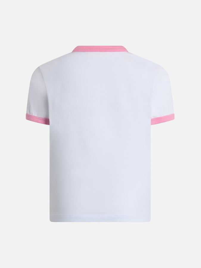 Mc2 Saint Barth T-shirt Girocollo Da Bambina In Jersey Di Cotone Elly Con Stampa Barbie Saint Barth | EDIZIONE SPECIALE BARBIER