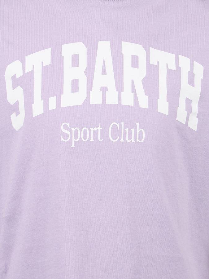 Mc2 Saint Barth T-shirt Girocollo Da Bambina In Jersey Di Cotone Elly Con Stampa St. Barth