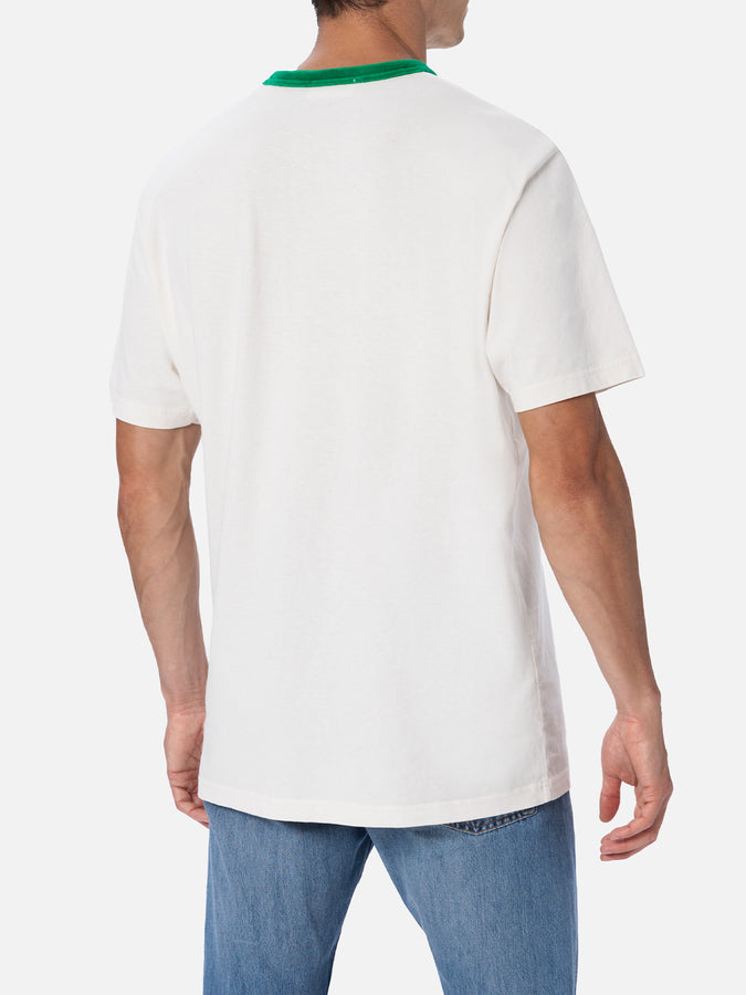 Mc2 Saint Barth T-shirt Uomo Bianca In Cotone Dover Con Ricamo Australian | AUSTRALIAN BRAND SPECIAL EDITION