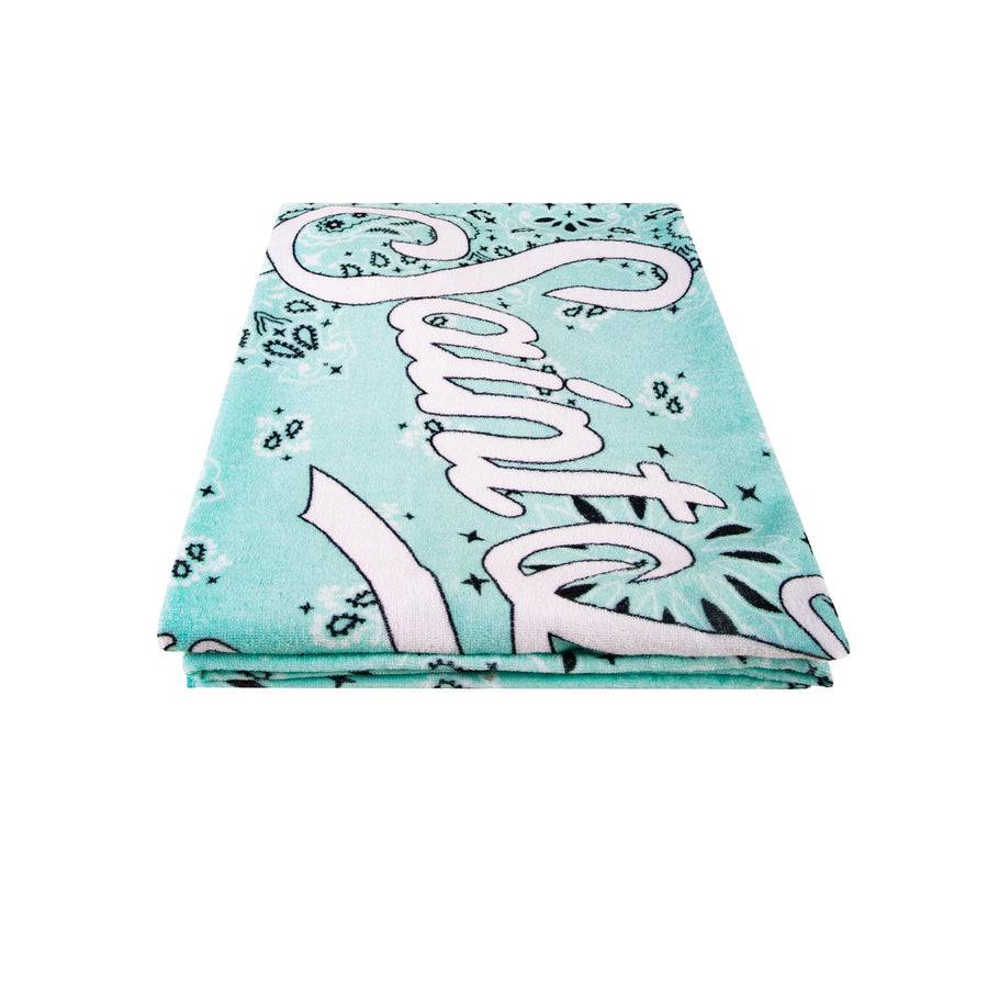 Mc2 Saint Barth Telo Mare Con Stampa Bandana Verde Acqua