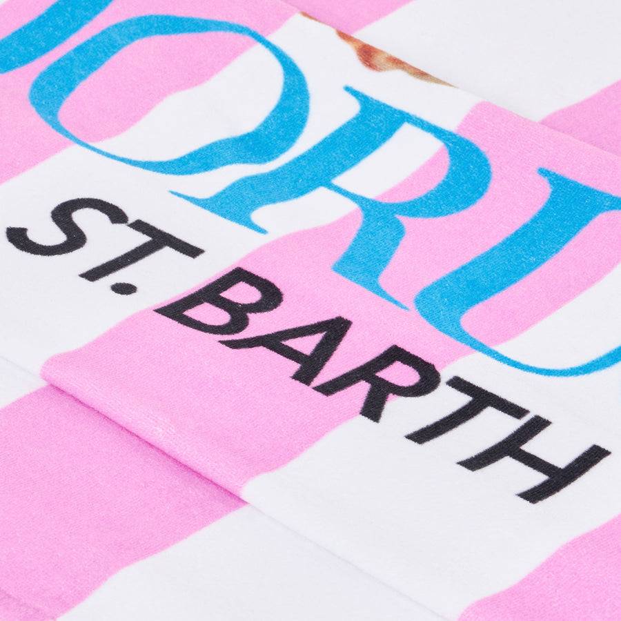 Mc2 Saint Barth Telo Mare In Morbida Spugna Stampata A Righe E Angeli Fiorucci | FIORUCCI EDIZIONE SPECIALE