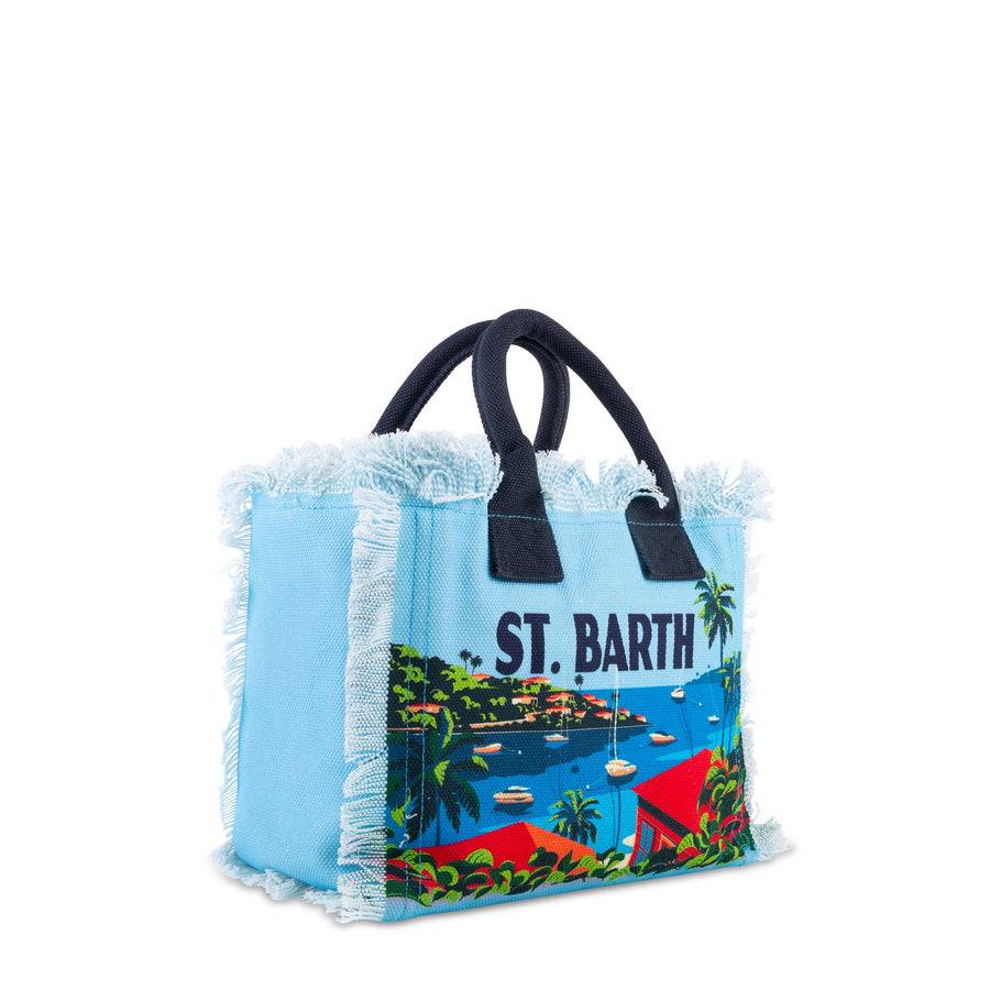 Mc2 Saint Barth Vanity Shoulder Bag With "Saint Barth" Postcard Print