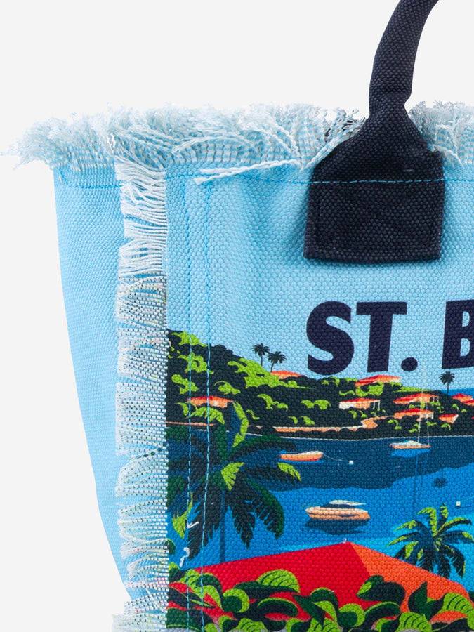 Mc2 Saint Barth Vanity Shoulder Bag With "Saint Barth" Postcard Print