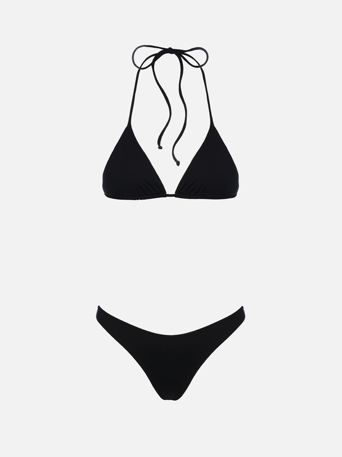 Mc2 Saint Barth Woman Black Triangle Bikini Leah Naomi