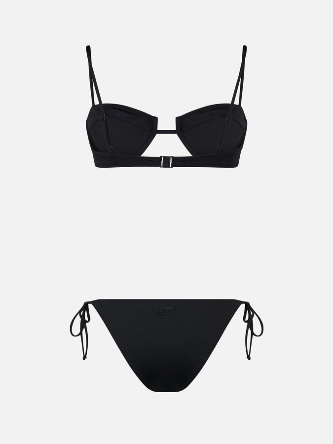 Mc2 Saint Barth Woman Black Underwired Bralette Bikini Salina Virgo