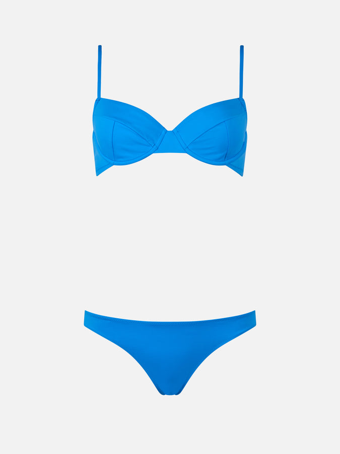 Mc2 Saint Barth Woman Bluette Underwired Bralette Bikini Bea Lido