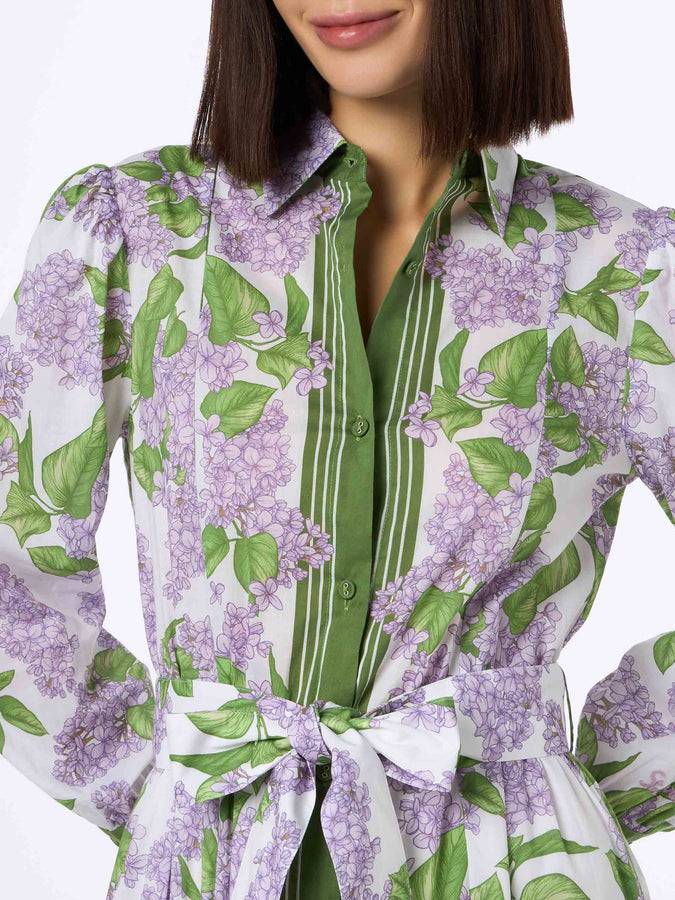 Mc2 Saint Barth Woman Cotton Dress Jensen With Flower Print