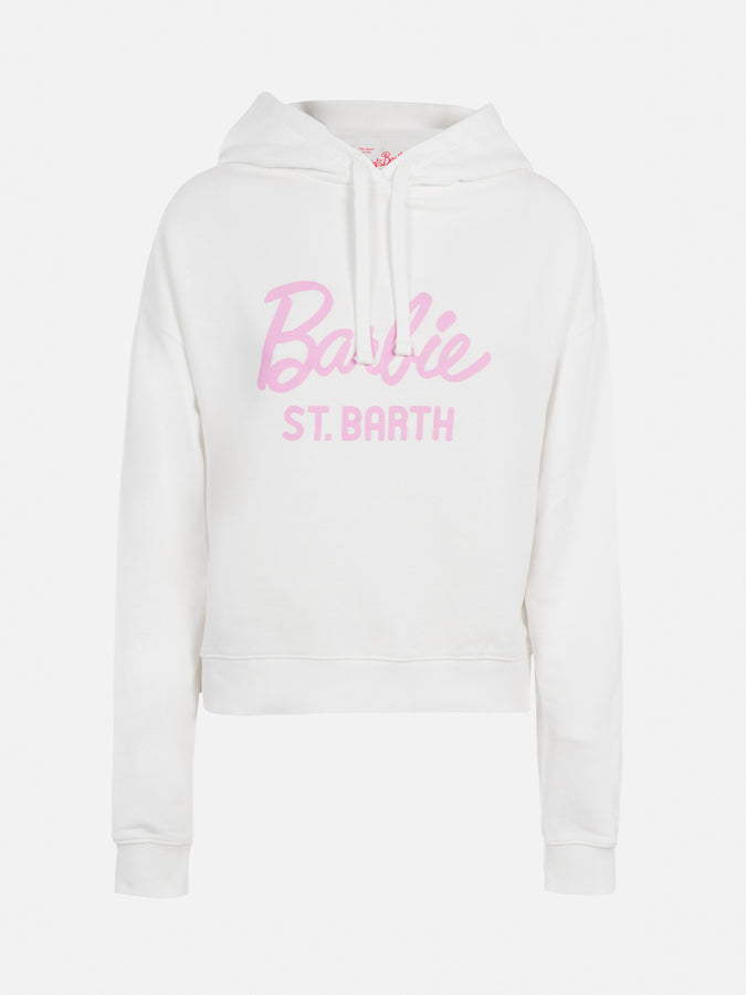 Mc2 Saint Barth Woman Cotton Hoodie Mindy With Barbie Logo | BARBIE SPECIAL EDITION