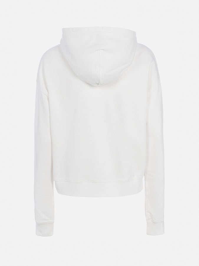 Mc2 Saint Barth Woman Cotton Hoodie Mindy With Barbie Logo | BARBIE SPECIAL EDITION